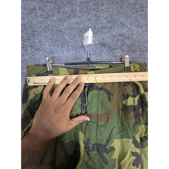 Vintage US Military ECWCS Trousers Mens Small Regular Woodland Camo PTFE 80s - Picture 7 of 16